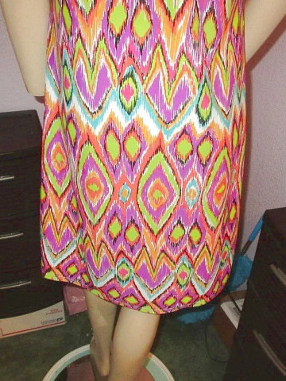 Jude Connally Beth Dressi Size M Jewel Neck Jude Cloth Sleeveless Mod iKat NEW